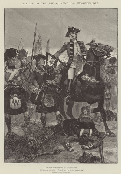 Slagen van het Britse Leger, Cuddalore door Richard Caton Woodville junior